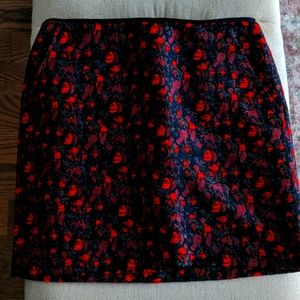 Mango jacquard mini skirt